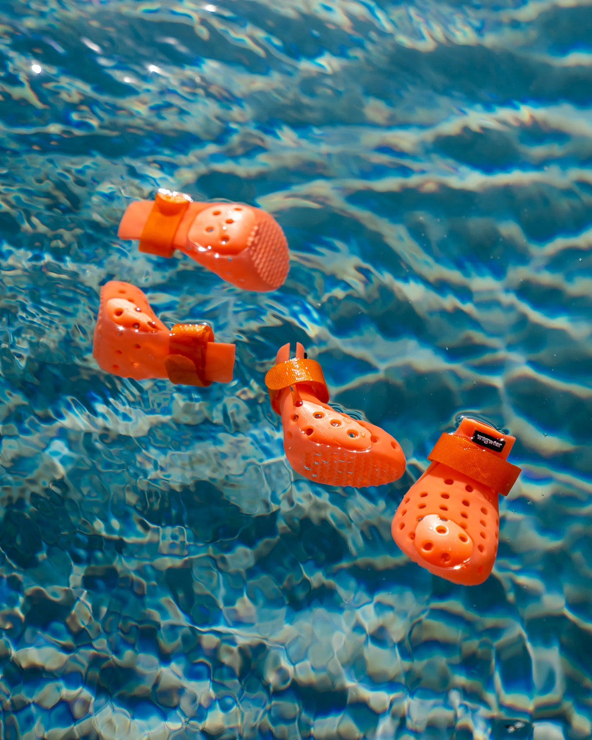 WagWellies Mojave dog boots in neon orange, image 10 of 10